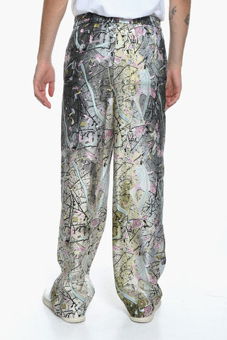 Silk Printed MAP Trousers