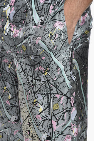 Silk Printed MAP Trousers