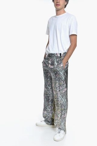 Silk Printed MAP Trousers