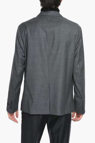 Wool Unlined Single Breasted Blazer