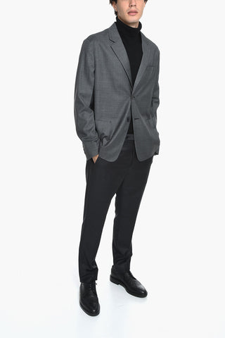 Wool Unlined Single Breasted Blazer