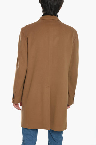 Cappotto in Cashmere con Applicazione Logo