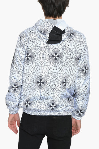 SPORT Printed RADIO WAVES Windbreaker Jacket with Hood