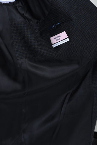 Oversized Coat with Herringbone Pattern