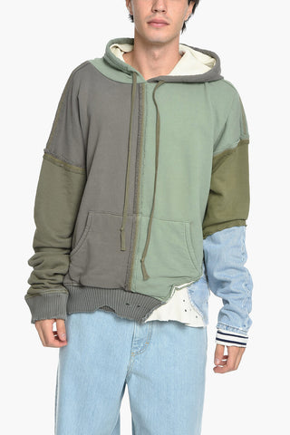 FRAGMENT Hoodie Sweatshirt with Distressed Effect