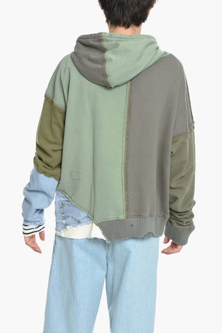 Felpa Hoodie FRAGMENT con Dettaglio Distressed