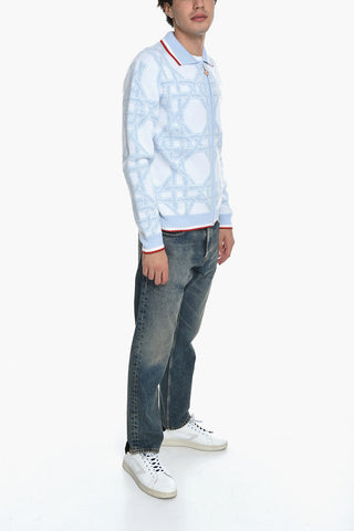 Wool Blend LE MONOGRAMME D'OSIER Zip-up Sweater