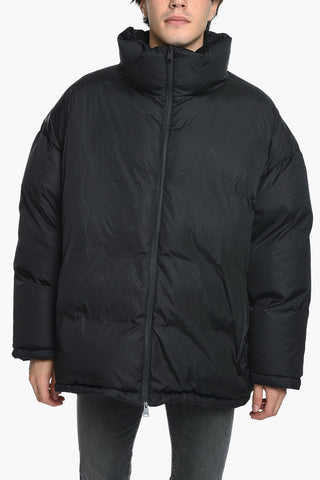 ACTIVE SKY Oversized Puffer Jacket with All-over Logo Motif