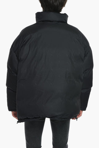ACTIVE SKY Oversized Puffer Jacket with All-over Logo Motif