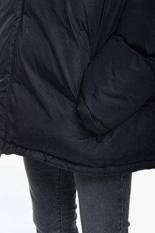 ACTIVE SKY Oversized Puffer Jacket with All-over Logo Motif