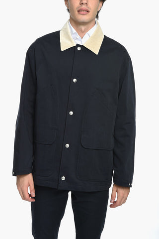 Velvet Neck Lined Jacket