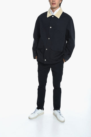 Velvet Neck Lined Jacket