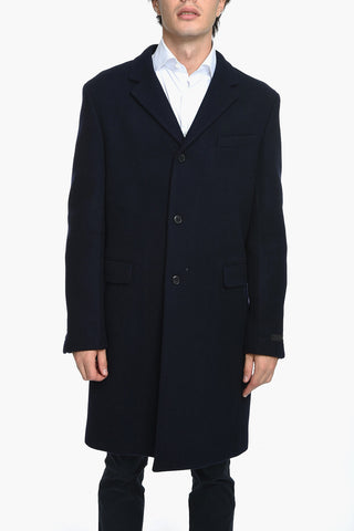 Cloth Wool Coat with Flap Pockets