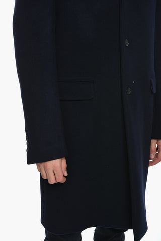 Cloth Wool Coat with Flap Pockets