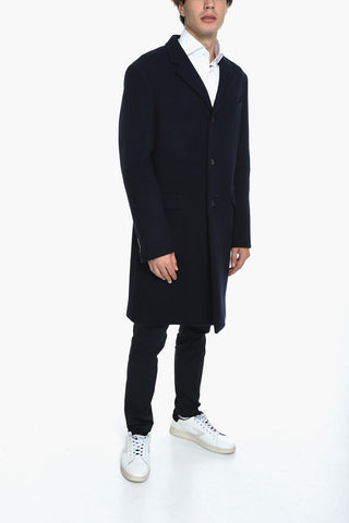Cloth Wool Coat with Flap Pockets