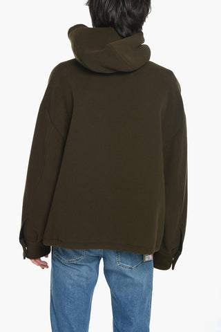 Fleece Hoodie With Drawstrings