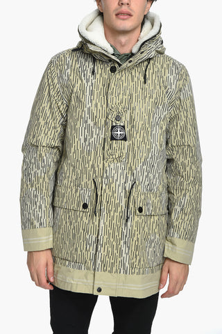 Two-layered Jacket with All-over Graphic Pattern
