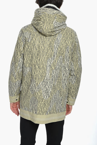 Two-layered Jacket with All-over Graphic Pattern