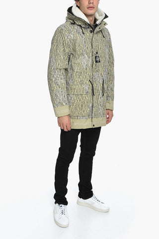 Two-layered Jacket with All-over Graphic Pattern