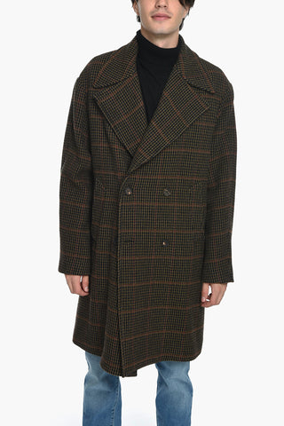 Cappotto Doppiopetto Semi Foderato In Alpaca