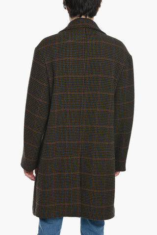 Cappotto Doppiopetto Semi Foderato In Alpaca