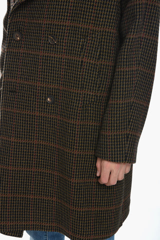 Cappotto Doppiopetto Semi Foderato In Alpaca