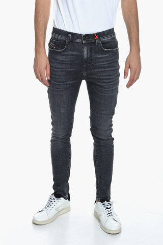 Jeans D-AMNY a Vita Alta con Skinny Fit 15cm