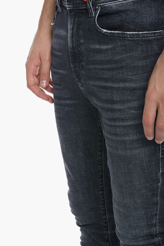 Jeans D-AMNY a Vita Alta con Skinny Fit 15cm