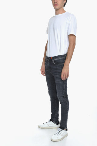 Jeans D-AMNY a Vita Alta con Skinny Fit 15cm