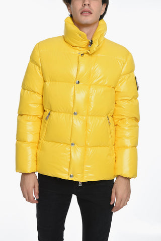 Piumino in Nylon con Patch Logo Removibile
