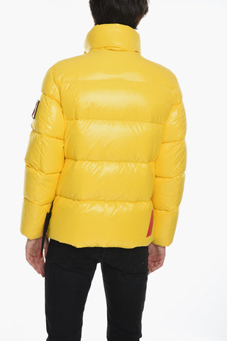 Piumino in Nylon con Patch Logo Removibile