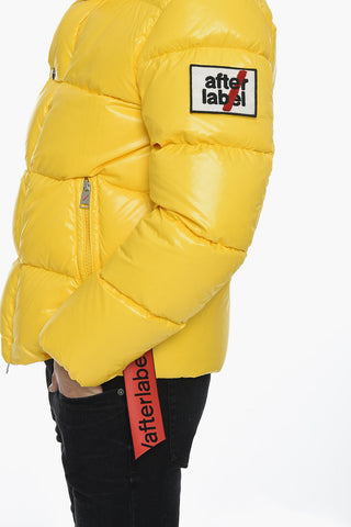 Piumino in Nylon con Patch Logo Removibile