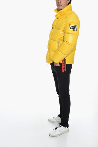 Piumino in Nylon con Patch Logo Removibile