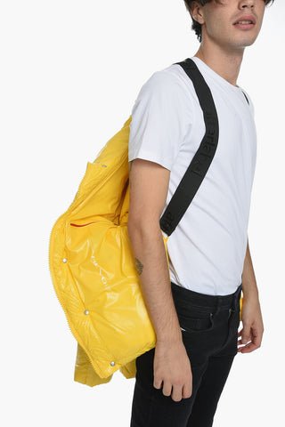 Piumino in Nylon con Patch Logo Removibile