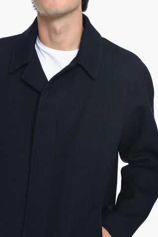 Half-lined Single Breasted Wool Coat
