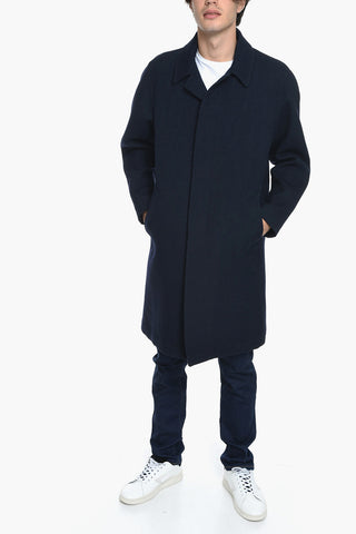 Half-lined Single Breasted Wool Coat
