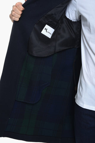 Half-lined Single Breasted Wool Coat