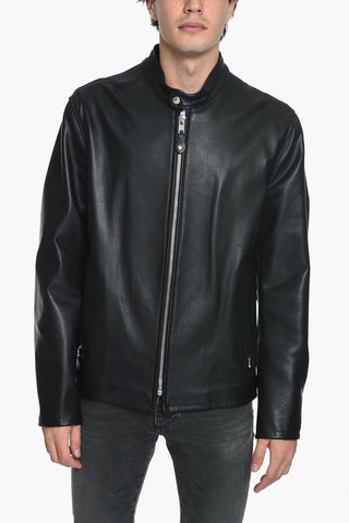 Front Zipped Leather Jacket
