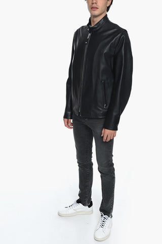 Front Zipped Leather Jacket