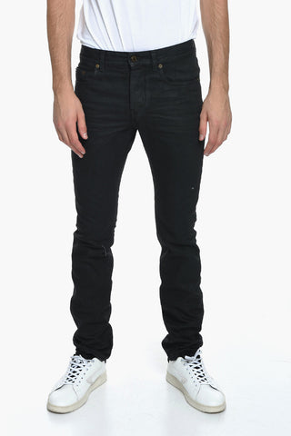 Jeans Tapered fit con Dettagli Arricciati