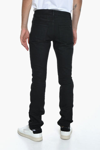 Jeans Tapered fit con Dettagli Arricciati