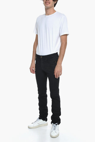 Jeans Tapered fit con Dettagli Arricciati