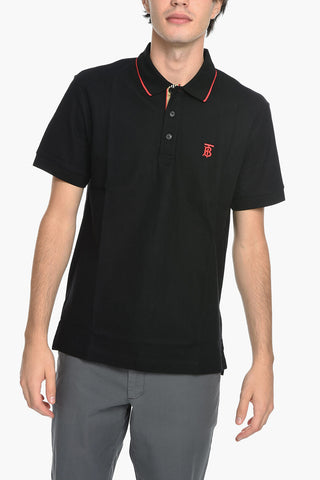 Honeycomb Cotton Polo with Embroidered Logo