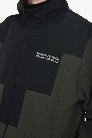 Felpa Con Zip CROSS BLOCK In Pile