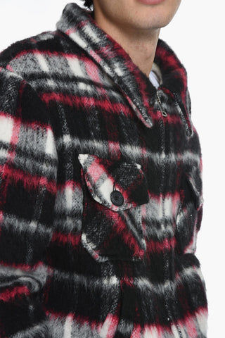 Overshirt in Misto Lana con Fodera in Teddy