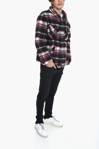 Overshirt in Misto Lana con Fodera in Teddy