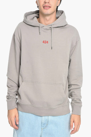 Brushed Cotton Hoodie with Embroidered Logo
