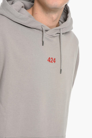 Brushed Cotton Hoodie with Embroidered Logo