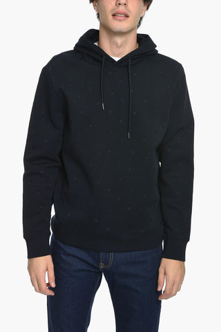 EMPORIO Cotton Hoodie with Embroidered Logo