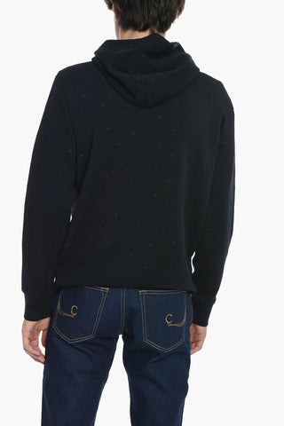 EMPORIO Cotton Hoodie with Embroidered Logo